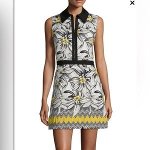 Alice + olivia Elli Collared Floral Shirtdress, Multicolor